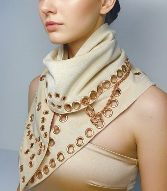 Rose Dune Cotton Velvet Scarf