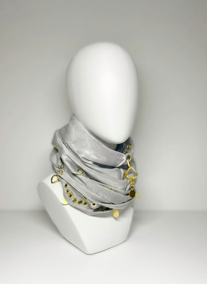 Golden Ash Velour Scarf